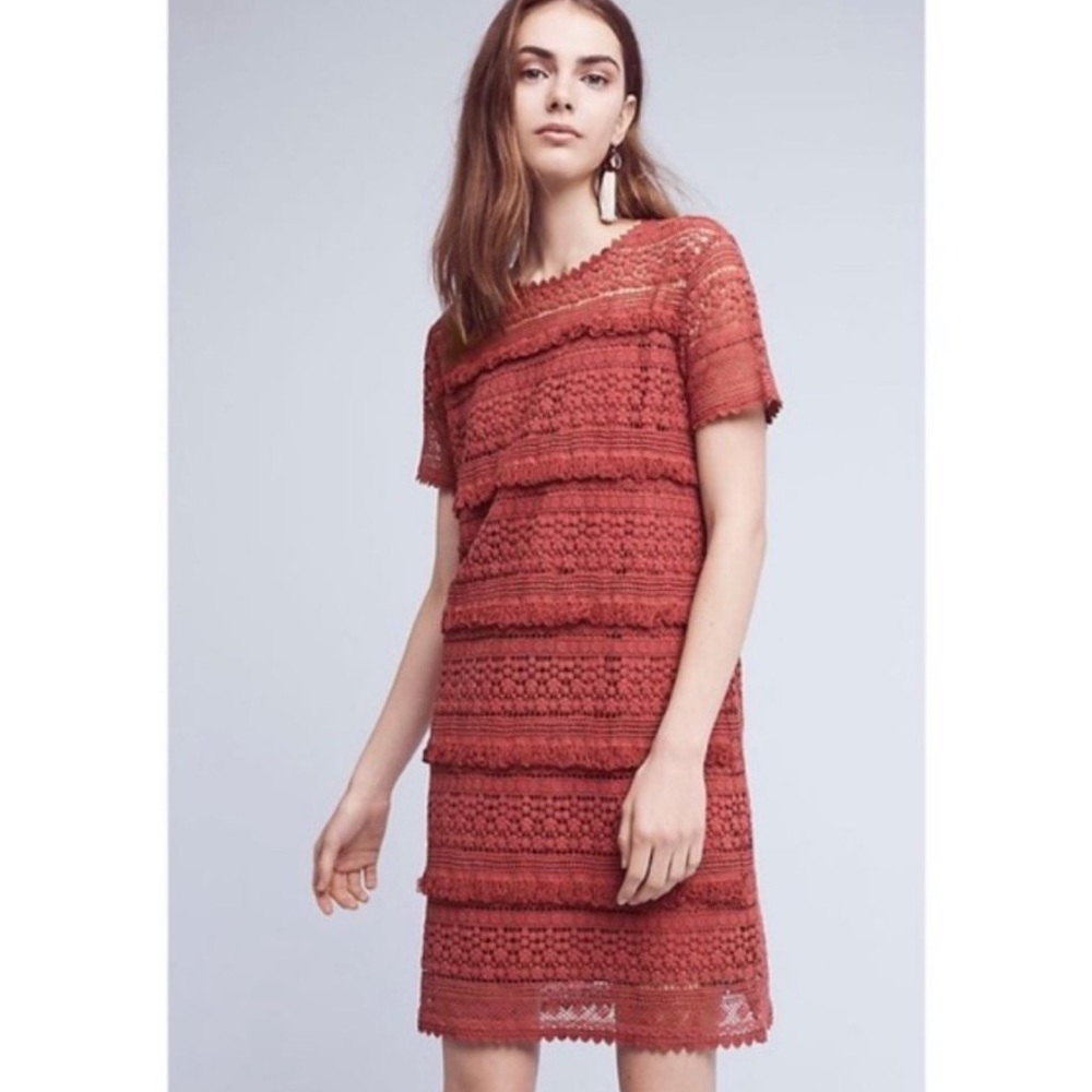 Anthropologie O2Sky Crochet Lace Dress
